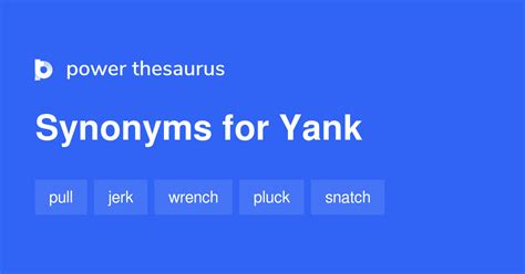 yank synonym